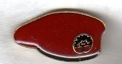 PIN RODE BARET LUCHTMOBIELE BRIGADE LANDMACHT, Verzamelen, Ophalen of Verzenden, Gebruikt, Overige onderwerpen
