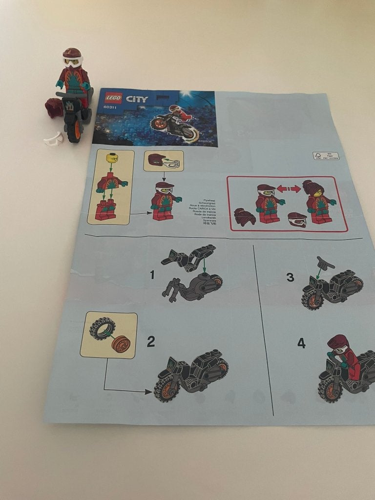 Lego City Stuntmotor set 60311, Ophalen, City, Lego, Compleet