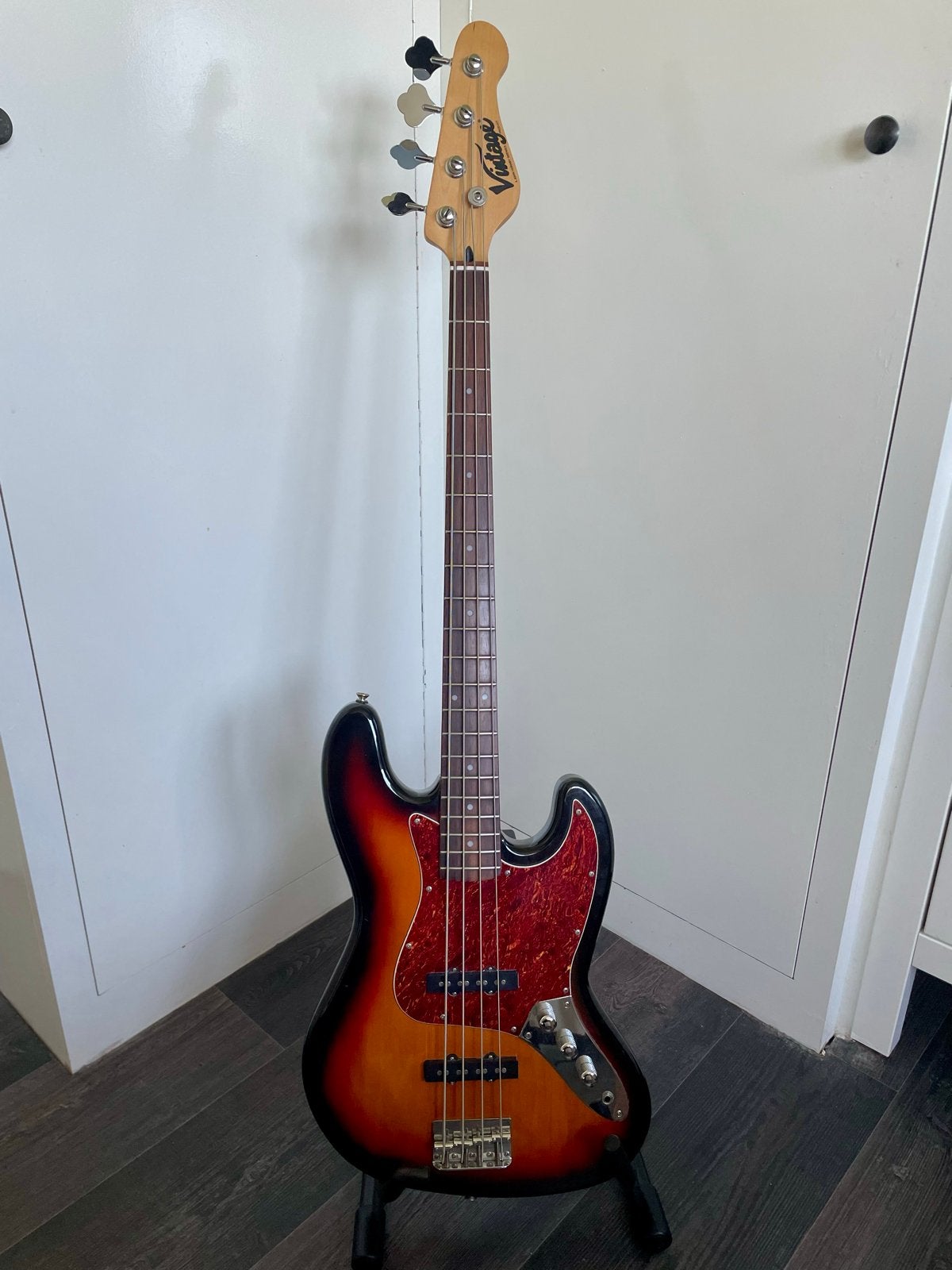 Vintage EJM 96 Jazz-Bassgitaar Sunburst, Ophalen of Verzenden, Gebruikt, Elektrisch