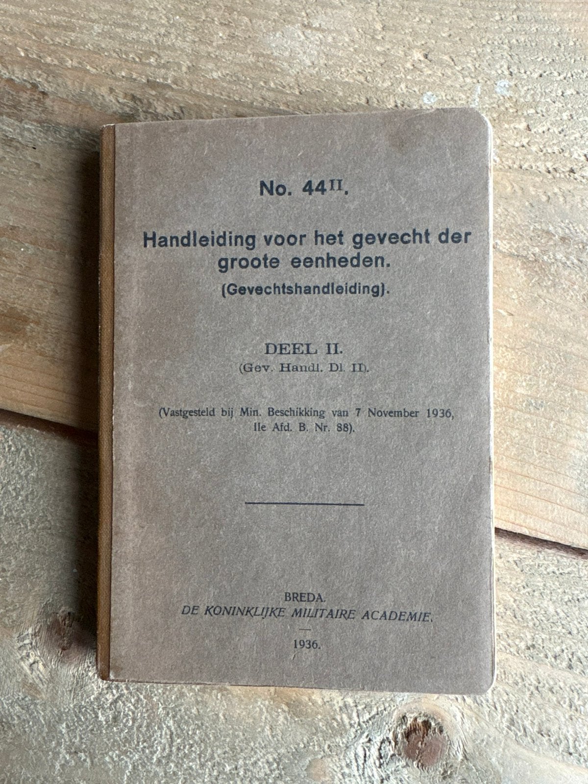Origineel pre 1940 boekje (4), Ophalen of Verzenden, Landmacht, Nederland, Boek of Tijdschrift