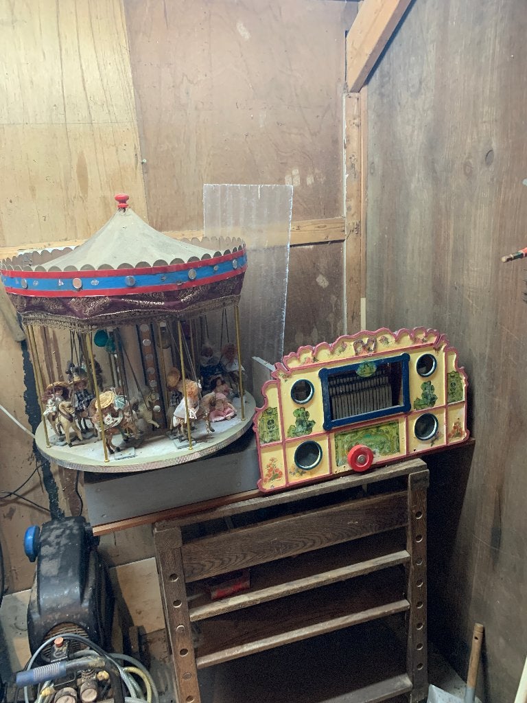 Kermis draaimolon, Ophalen