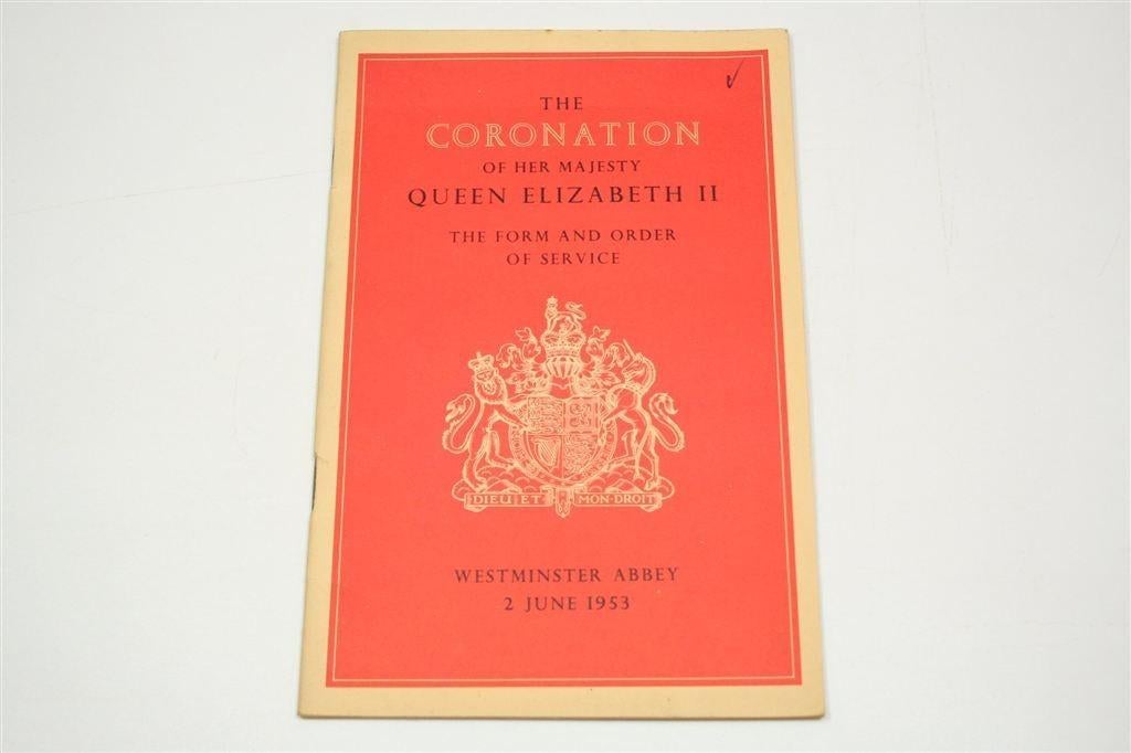 Coronation Elizabeth II — Kerkelijke Orde van Dienst 1953, Ophalen of Verzenden, Gelezen, Europa