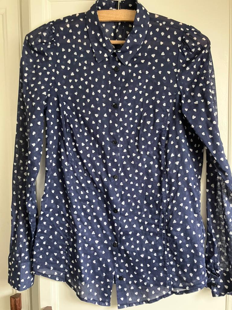 MarcO’Polo blouse maat 36, Kleding | Dames, Ophalen of Verzenden, Zo goed als nieuw, Maat 36 (S), Blauw