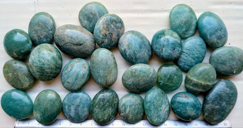 Amazoniet trommelstenen, Verzenden, Mineraal