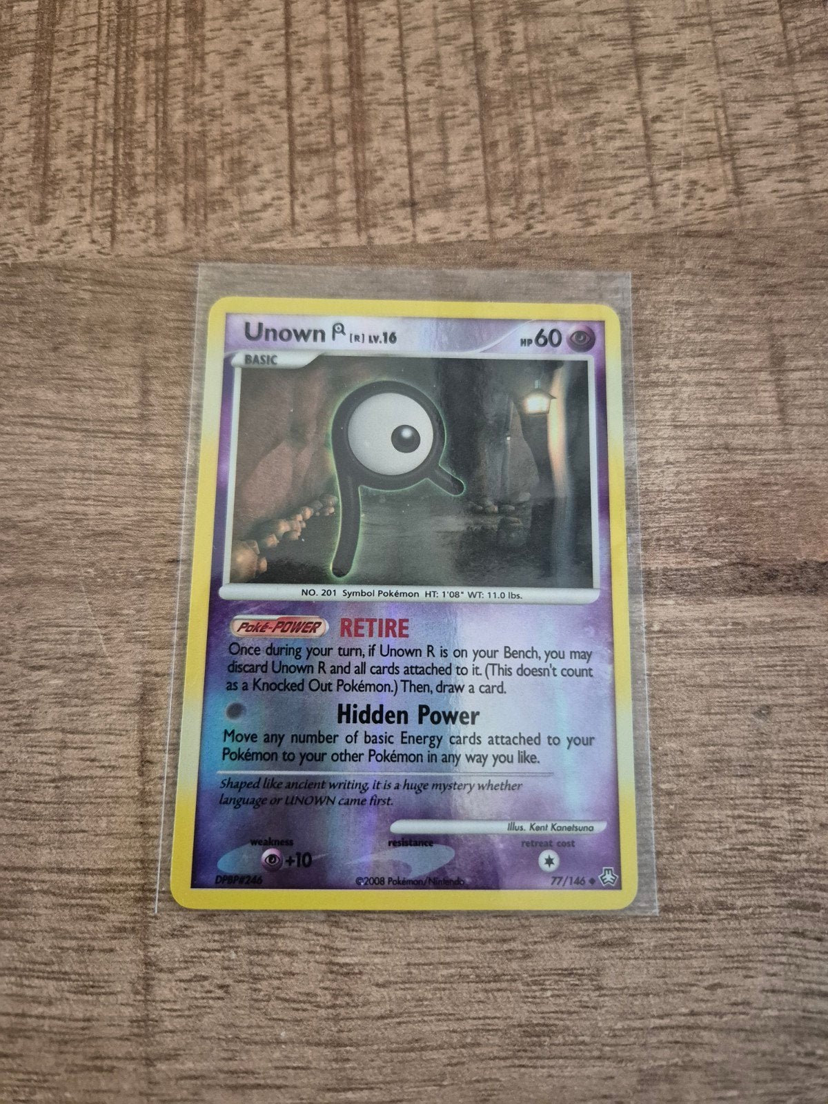 Pokémon Kaart: Unown R (LV.16) - 77/146, Ophalen of Verzenden