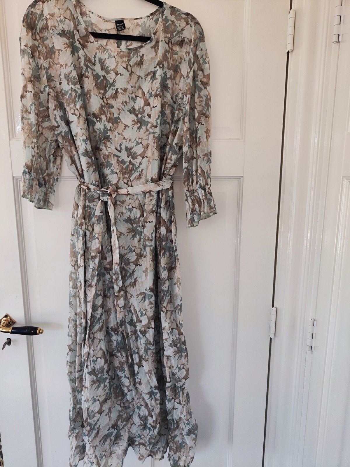 Shein maxi jurk met bloemenprint, maat XL, Meerkleurig, Maat 46/48 (XL) of groter, Nieuw, Ophalen of Verzenden