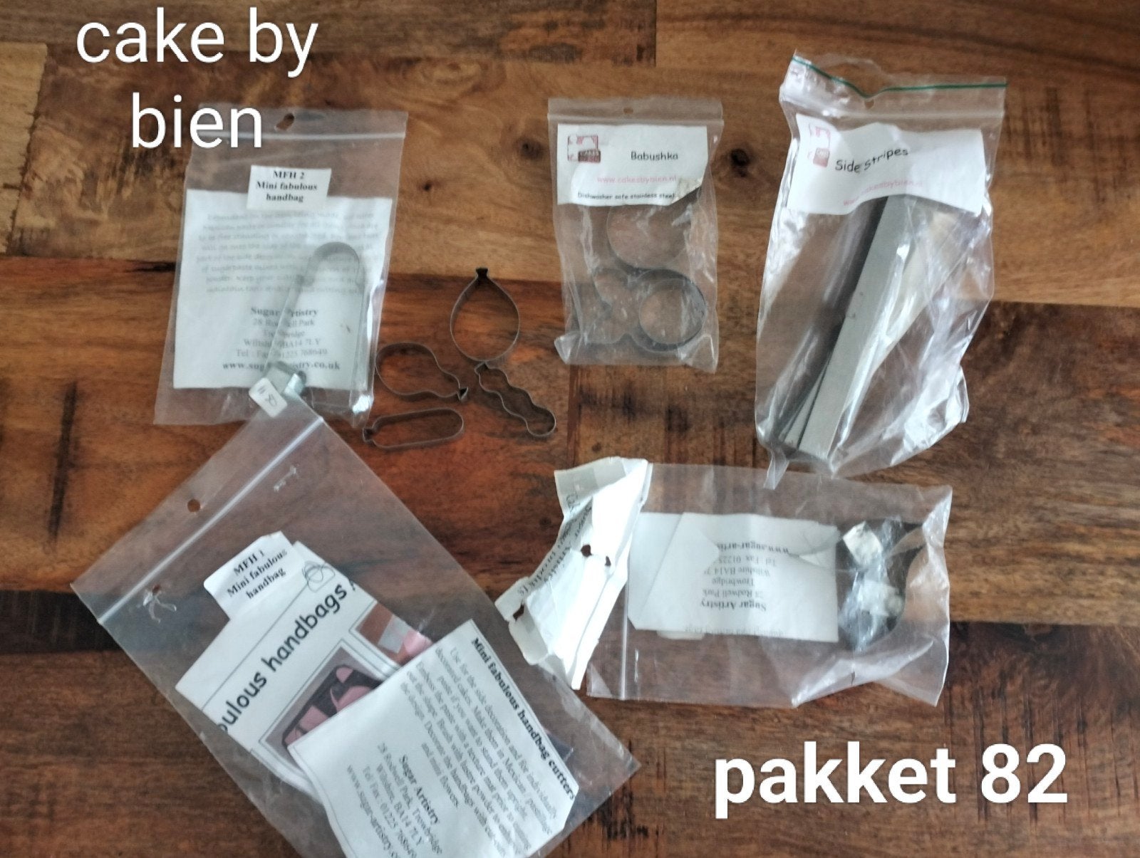Cake by Bien uitsteker set - Diverse vormen, Ophalen of Verzenden, Zo goed als nieuw, Taarten of Cupcakes, Versiering