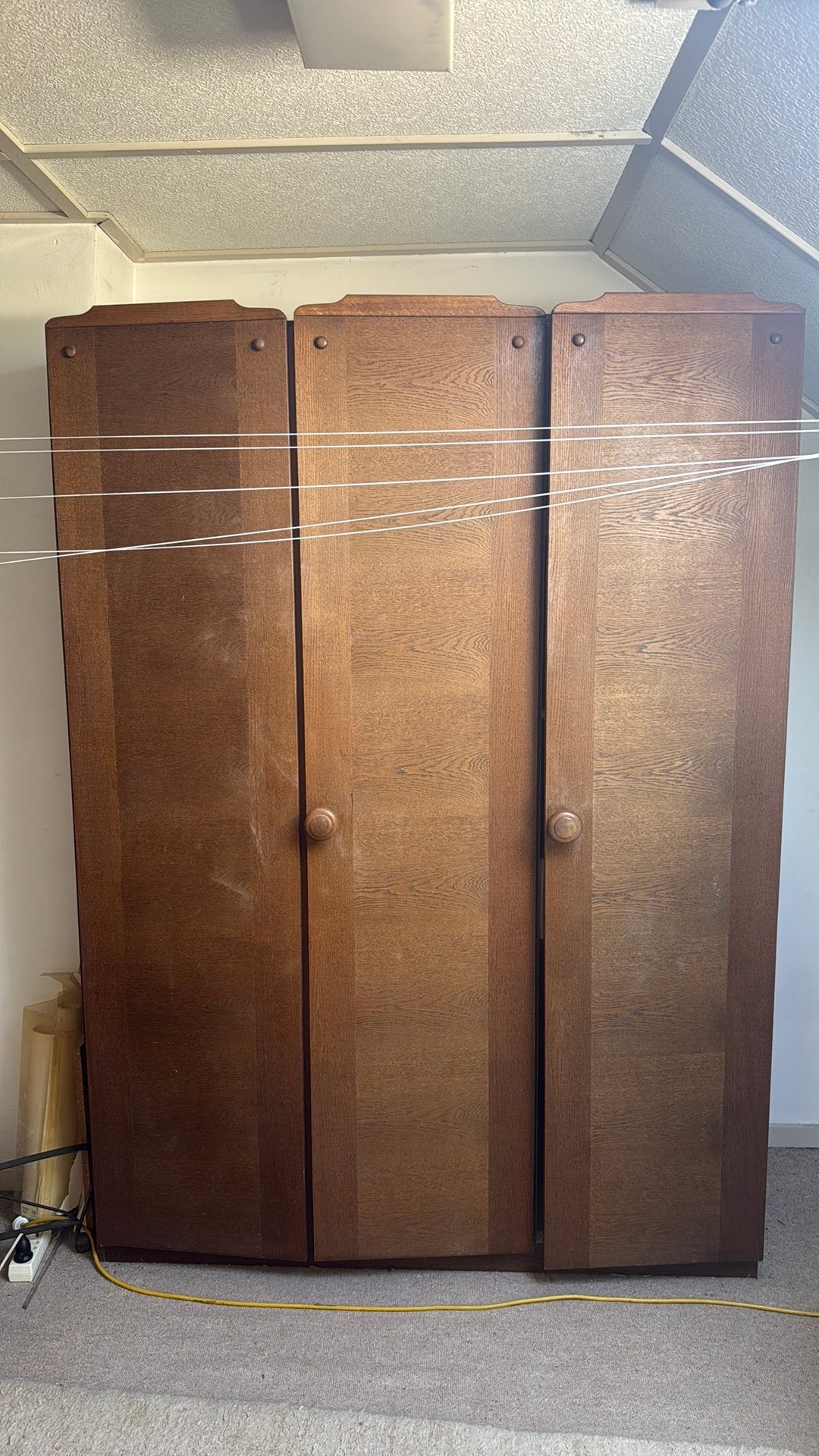 Oude kast meubelplaat 207 hoog 150 breed, Ophalen, Gebruikt, 100 tot 150 cm, 150 tot 200 cm