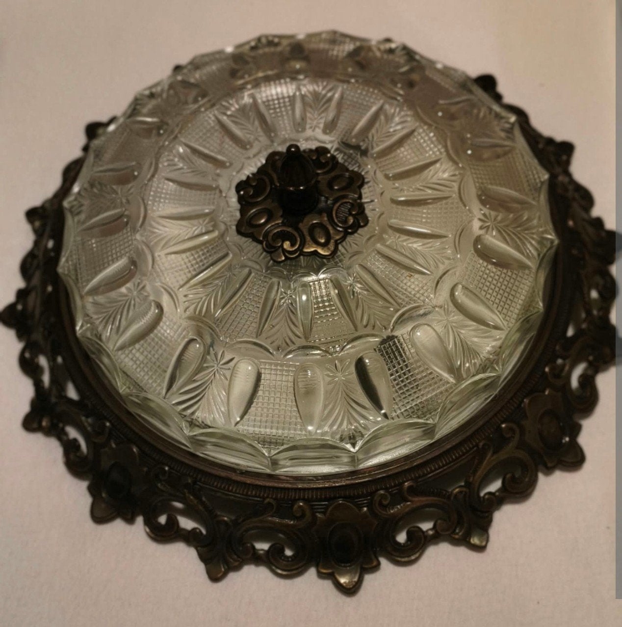 Mooie Vintage Plafond Lamp., Ophalen