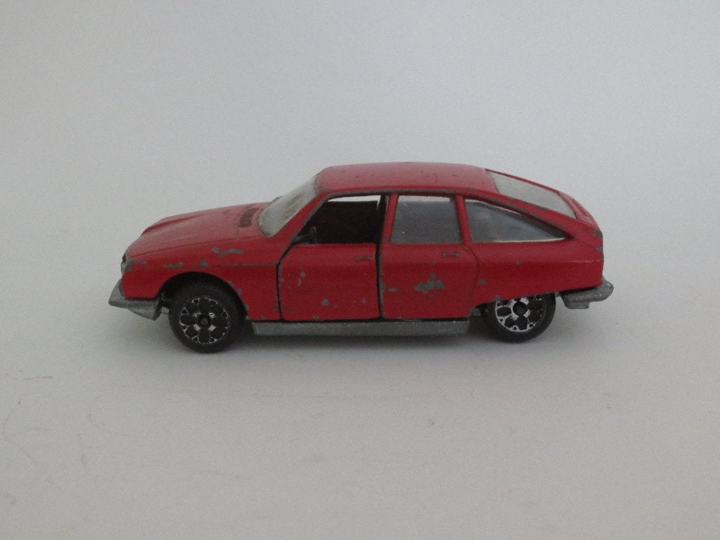 rode Citroën GS van Politoys, 1:40, izgst, Hobby en Vrije tijd, Ophalen of Verzenden, Gebruikt, Auto, Overige merken