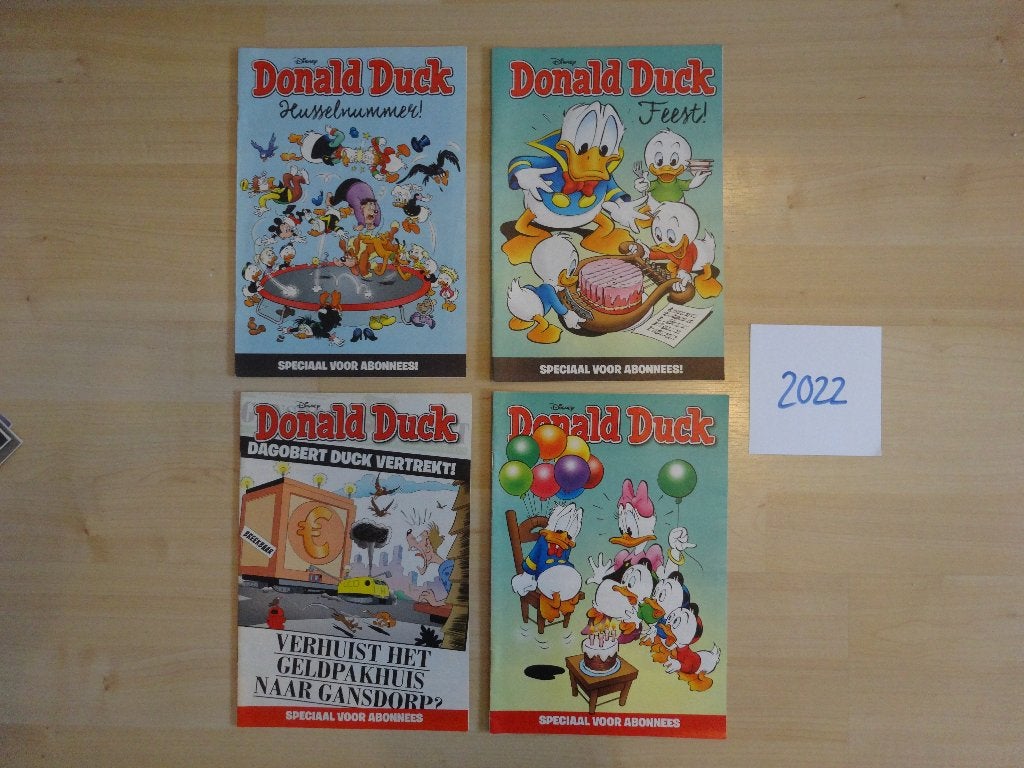 4x Donald Duck bewaarnummer jaargang 2022, Boeken, Stripboeken, Zo goed als nieuw, Meerdere stripboeken, Ophalen of Verzenden