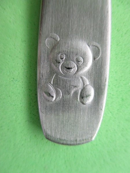 (KB5474) Kinderbestek BEAR grote lepel, Ophalen of Verzenden, Gebruikt