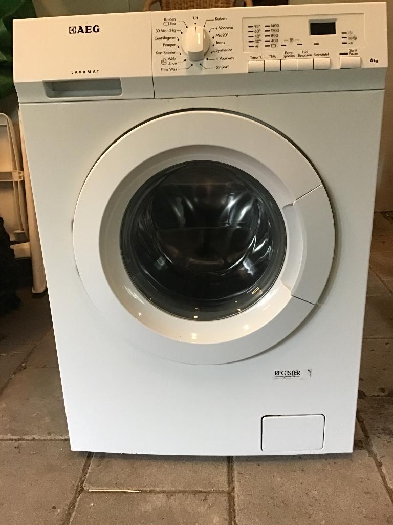 AEG WASMACHINE  8KG, Witgoed en Apparatuur, Wasmachines, Ophalen, Gebruikt, Voorlader, 85 tot 90 cm