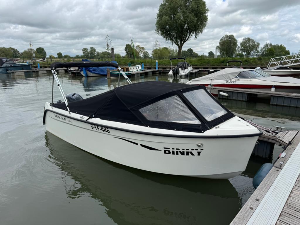 8 persoons texas 585 met 50 pk yamaha, Ophalen, Zo goed als nieuw