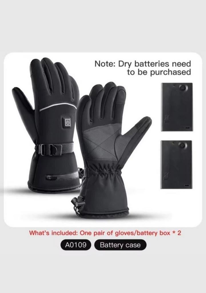 Verwarmde Handschoenen - Nieuw met battery box, Kleding | Heren, Mutsen, Sjaals en Handschoenen, Ophalen of Verzenden