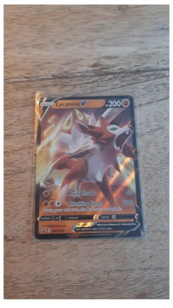 pokemon kaart Lycanroc V (PSA 10), Ophalen of Verzenden, Zo goed als nieuw, Losse kaart