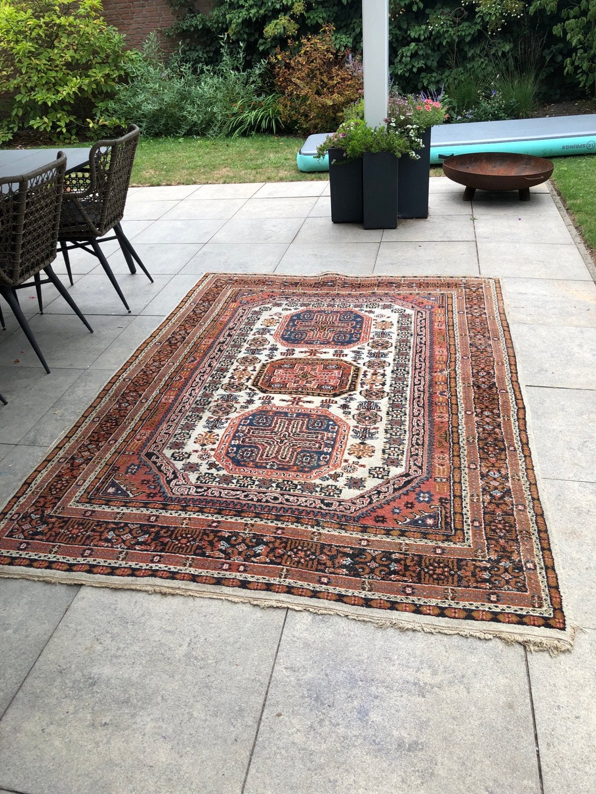 Vintage Perzisch tapijt, Ophalen, Gebruikt, 150 tot 200 cm, 200 cm of meer