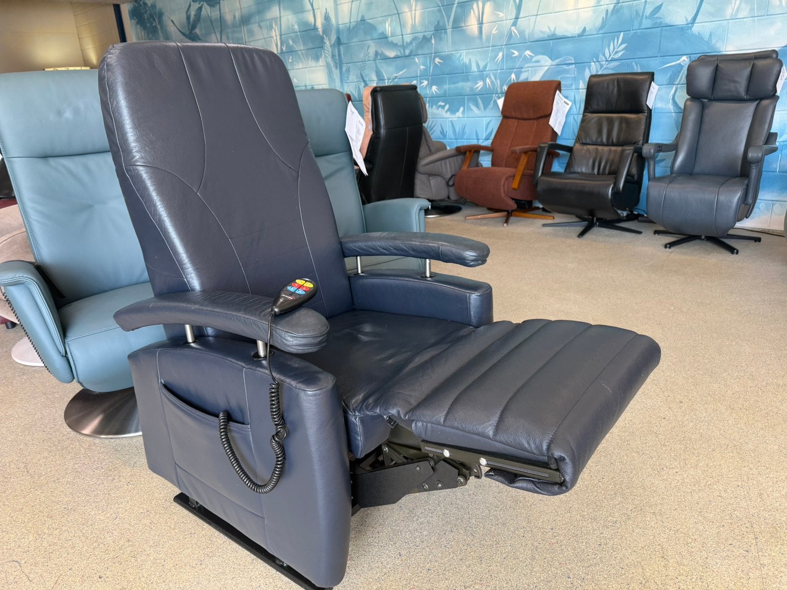 Fitform sta op relax stoel relaxfauteuil met kantel functie, Ophalen of Verzenden, Zo goed als nieuw, Leer, Ruim 100 fauteuils gratis bezorging regio Utrecht