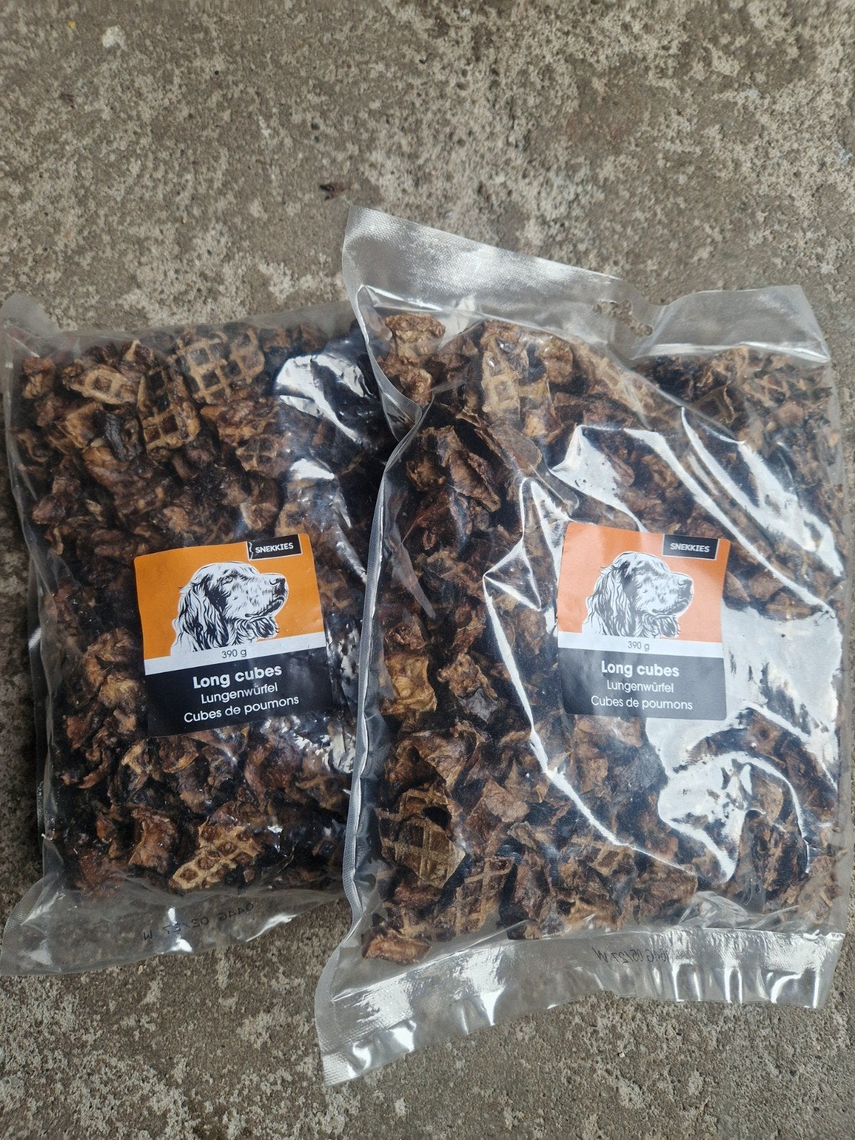 gedroogde runderlong, honden koekje, Ophalen, Hond