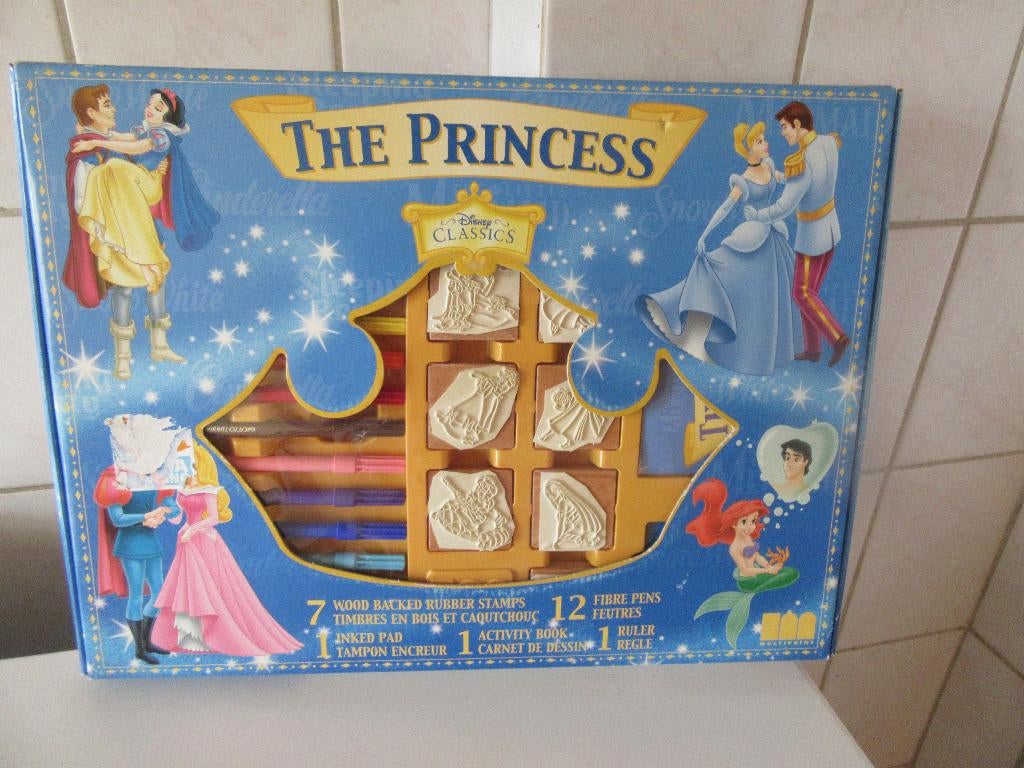 disney princess houten stempelset, Ophalen of Verzenden, Knutselen