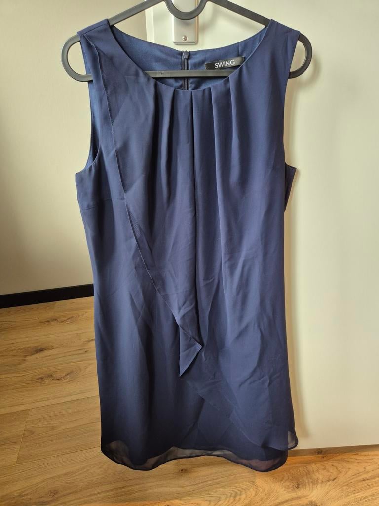 Swing Cocktailjurk Marine maat 38, Kleding | Dames, Maat 38/40 (M), Blauw, Ophalen of Verzenden, Zo goed als nieuw