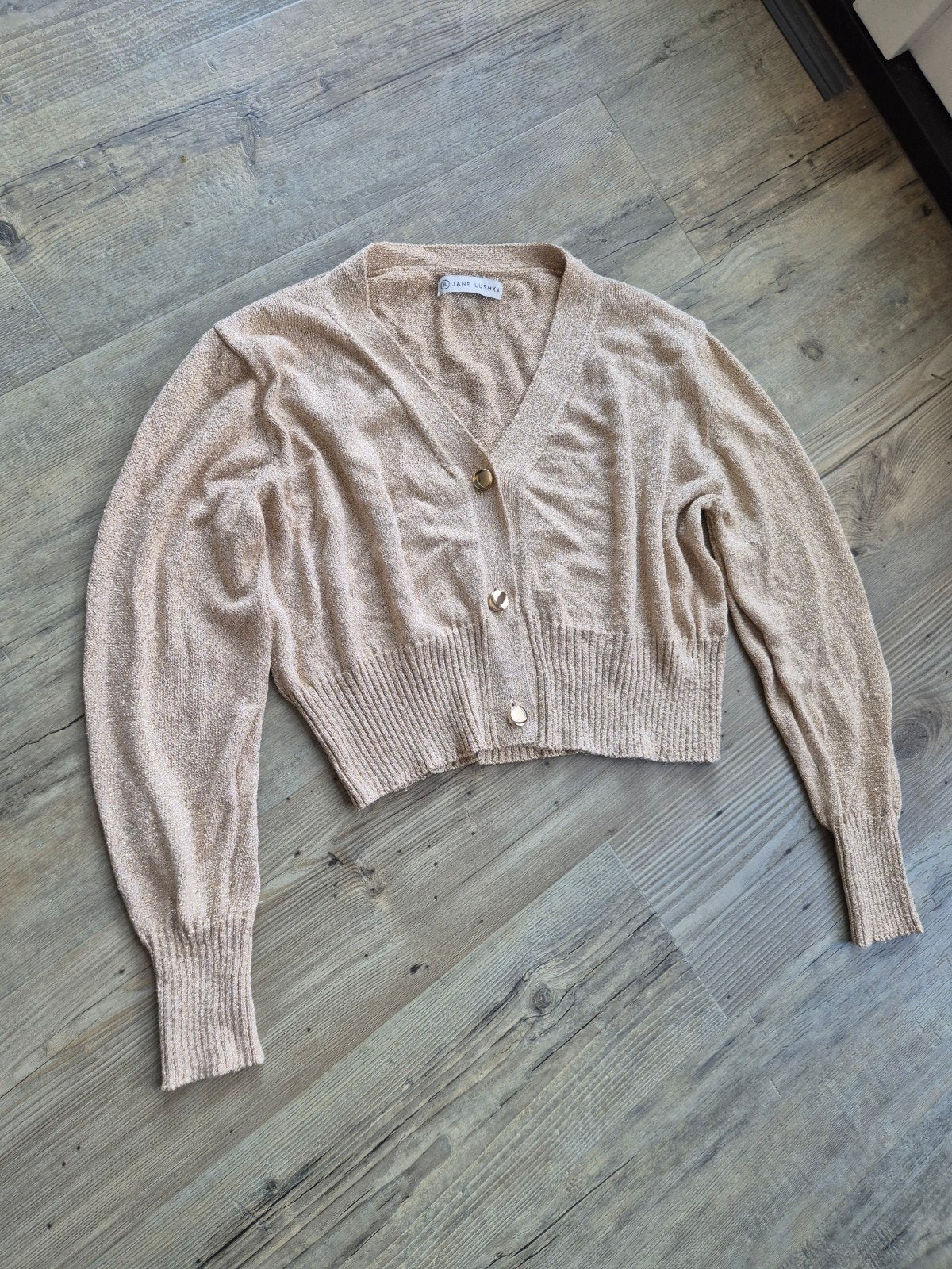Lurex shiny vest Jane Lushka - zgan, Maat 38/40 (M), Overige typen, Ophalen of Verzenden, Zo goed als nieuw