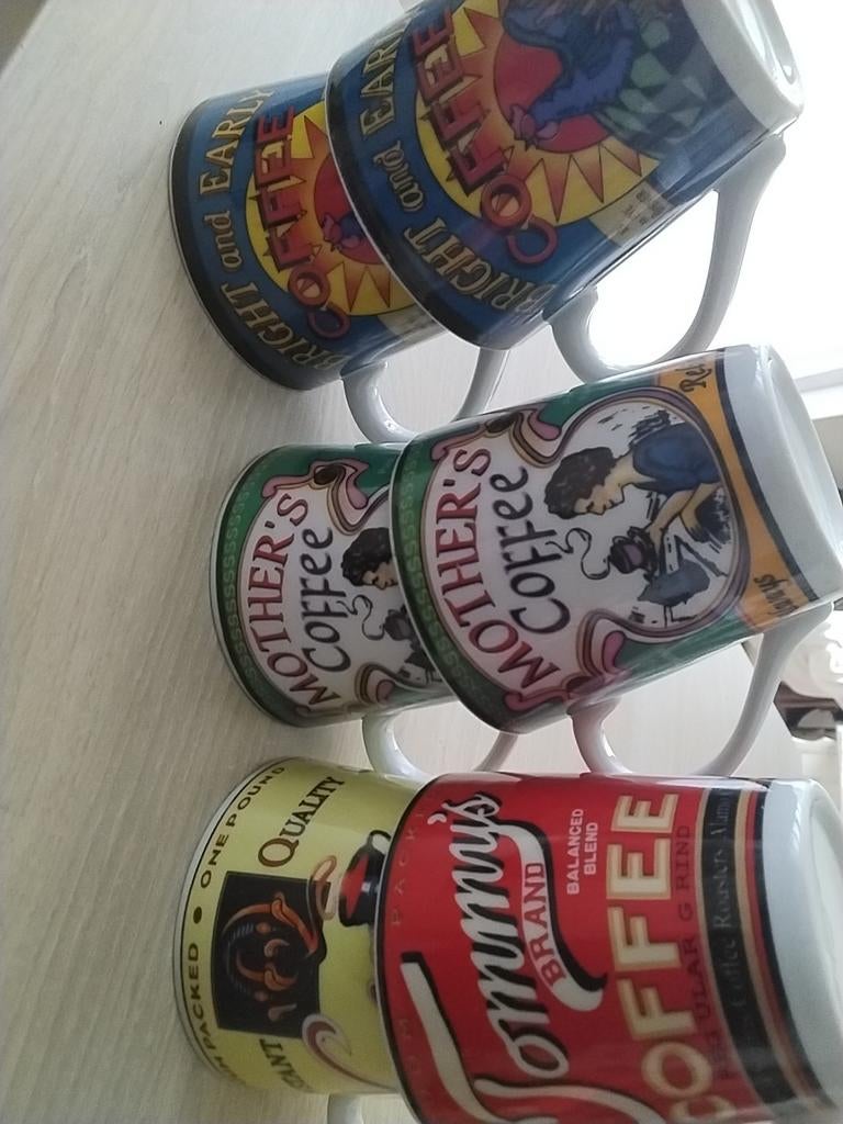 Koffiemokken brand vintage, Hobby en Vrije tijd, Ophalen of Verzenden, Nieuw
