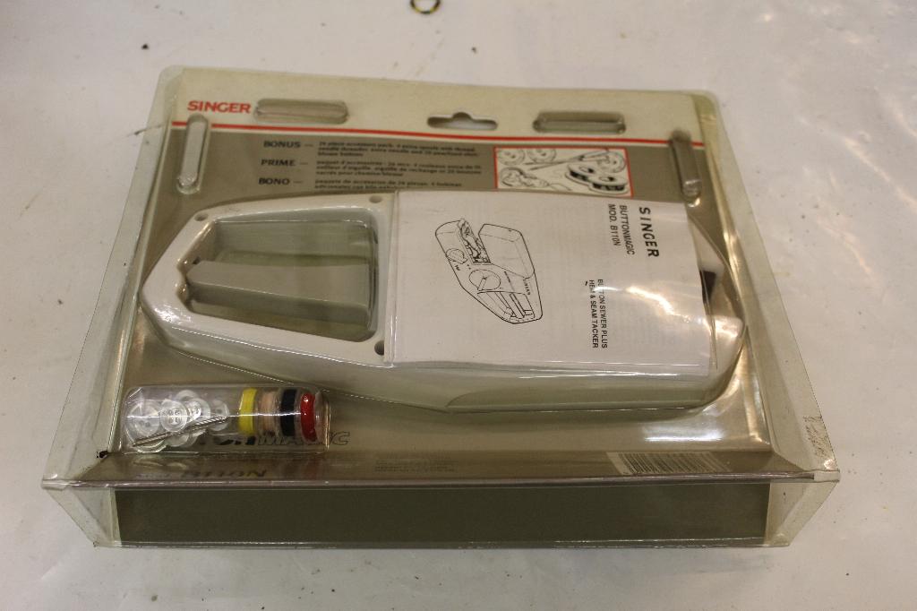 Singer - Automatische knoopaanzetter - Kleding maken, Ophalen of Verzenden, Nieuw