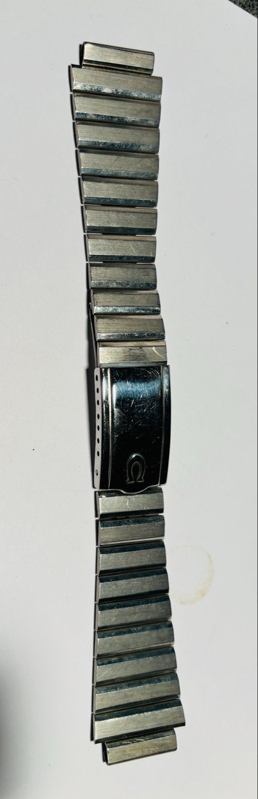 Omega horlogeband NOS uit de jaren '70, Ophalen of Verzenden, Staal, Polshorloge, Omega