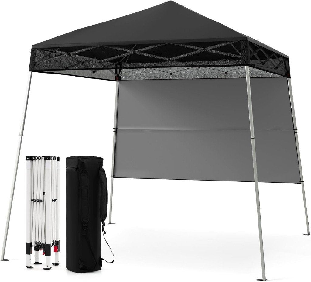 Partytent, Paviljoen, 2x2, Easy-up, Met Zijwanden, Crème, Tuin en Terras, Partytenten, Opvouwbaar, Partytent, Minder dan 4 meter