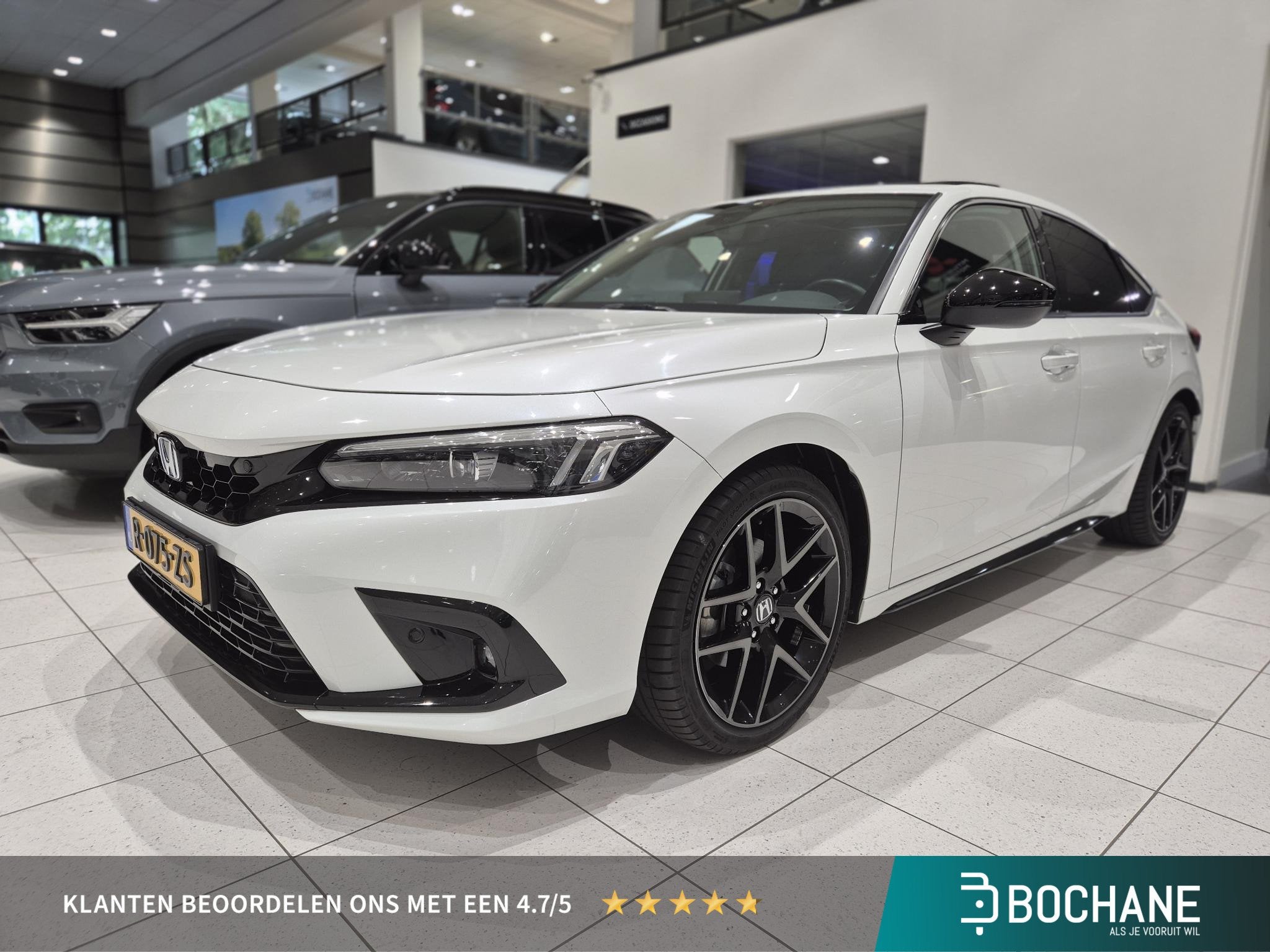 Honda Civic 2.0 e:HEV Advance | Navigatie | Camera | Stoelve, Auto's, Honda, Gebruikt, Wit, Bedrijf, 1433 kg
