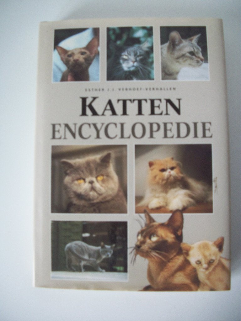 Katten Encyclopedie - Ester J.J. Verhoef-Verhallen - zgan, Ophalen of Verzenden, Zo goed als nieuw, Katten, Ester J.J. Verhoef - Verhallen