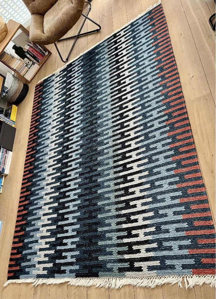 RESENSTAD 170x240 cm IKEA tapijt, Huis en Inrichting, Stoffering | Tapijten en Kleden, Ophalen, 150 tot 200 cm, Blauw, 200 cm of meer