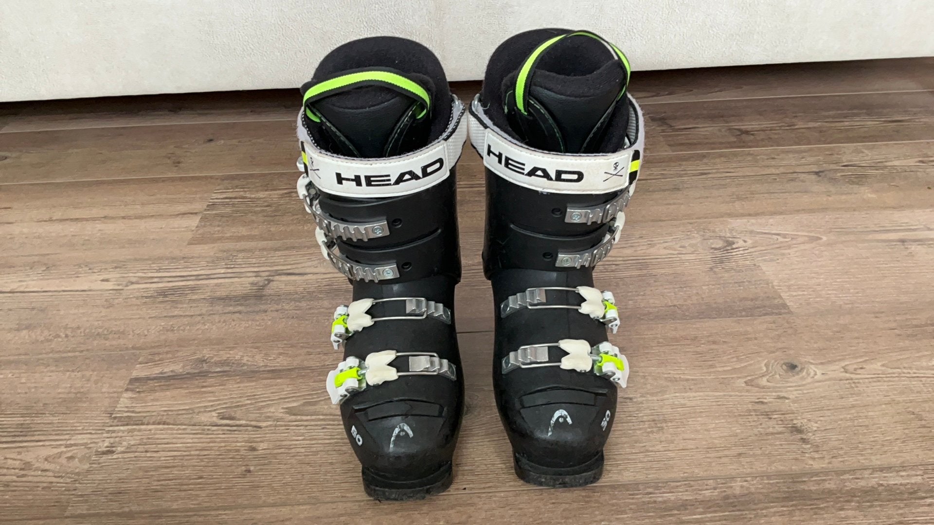 Skischoen zwart head maat 22/22,5 / schoenmaat 35/36 kids, Sport en Fitness, Gebruikt, 100 tot 140 cm, Schoenen, Ophalen of Verzenden