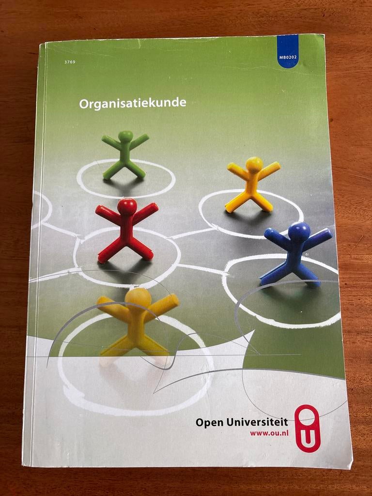 Organisatiekunde - Open Universiteit (MB0202), Boeken, Ophalen of Verzenden, Gamma, Gelezen, WO