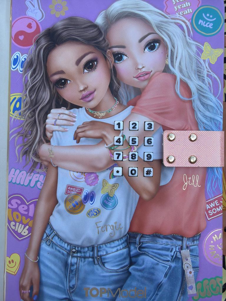 TOPModel Dagboek met Code en Muziek - Fergie & Jill, Ophalen of Verzenden, Nieuw