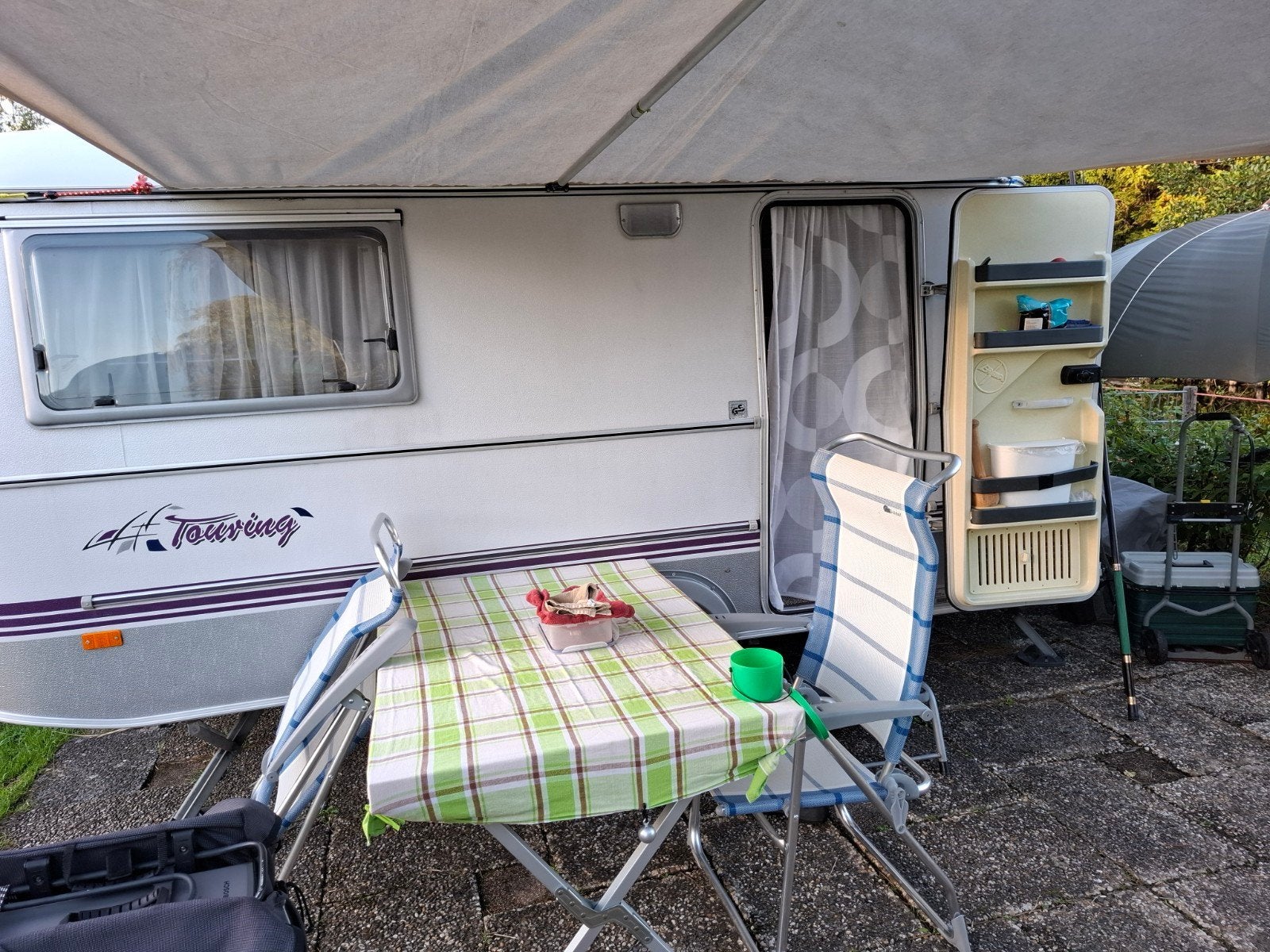 Zonneluifel en piramideluifel met zijwand voor Eriba Touring, Caravans en Kamperen, Ophalen of Verzenden