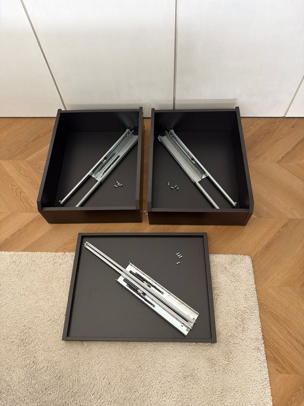 IKEA pax 50 cm lades zwart bruin, Ophalen, Gebruikt, 50 tot 100 cm, 3 of 4 laden