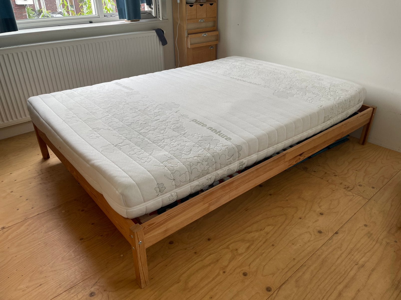 Pure Nature 100% Natuurlatex matras, Ophalen, Zo goed als nieuw, Tweepersoons