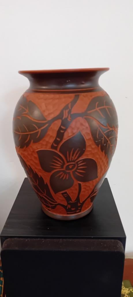 Vintage Sawa Sgraffito keramik Vaas model 210/20, Ophalen of Verzenden