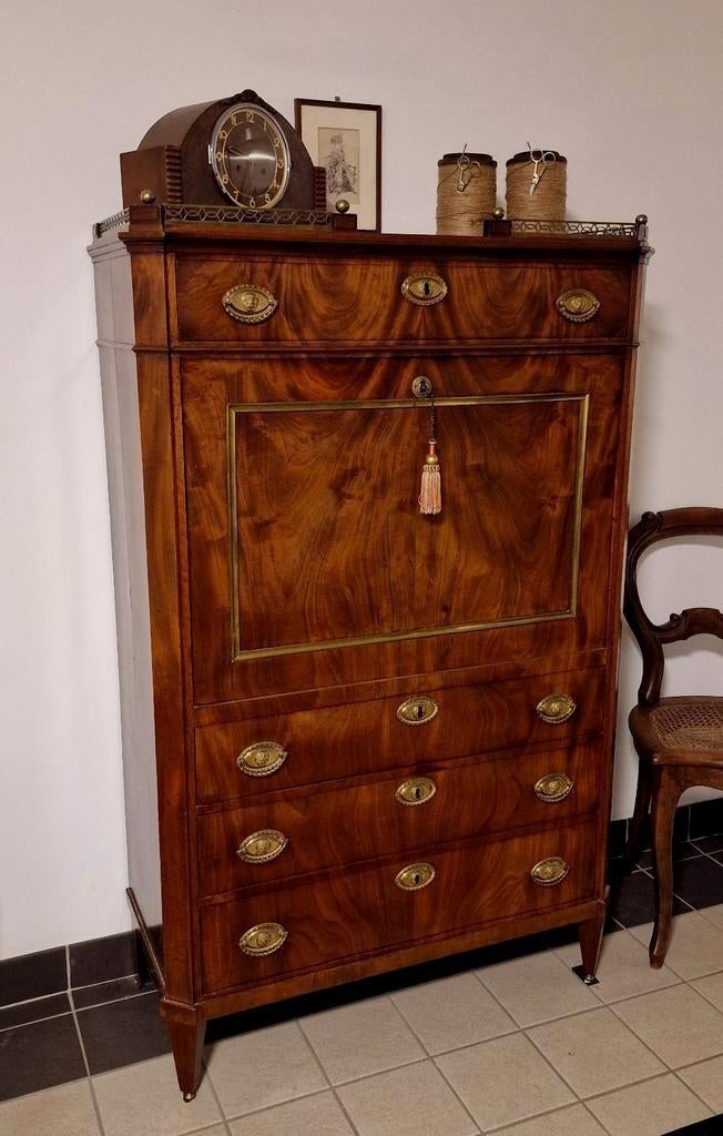 Unieke Empire Secretaire, geheel originele staat+certificaat, Ophalen