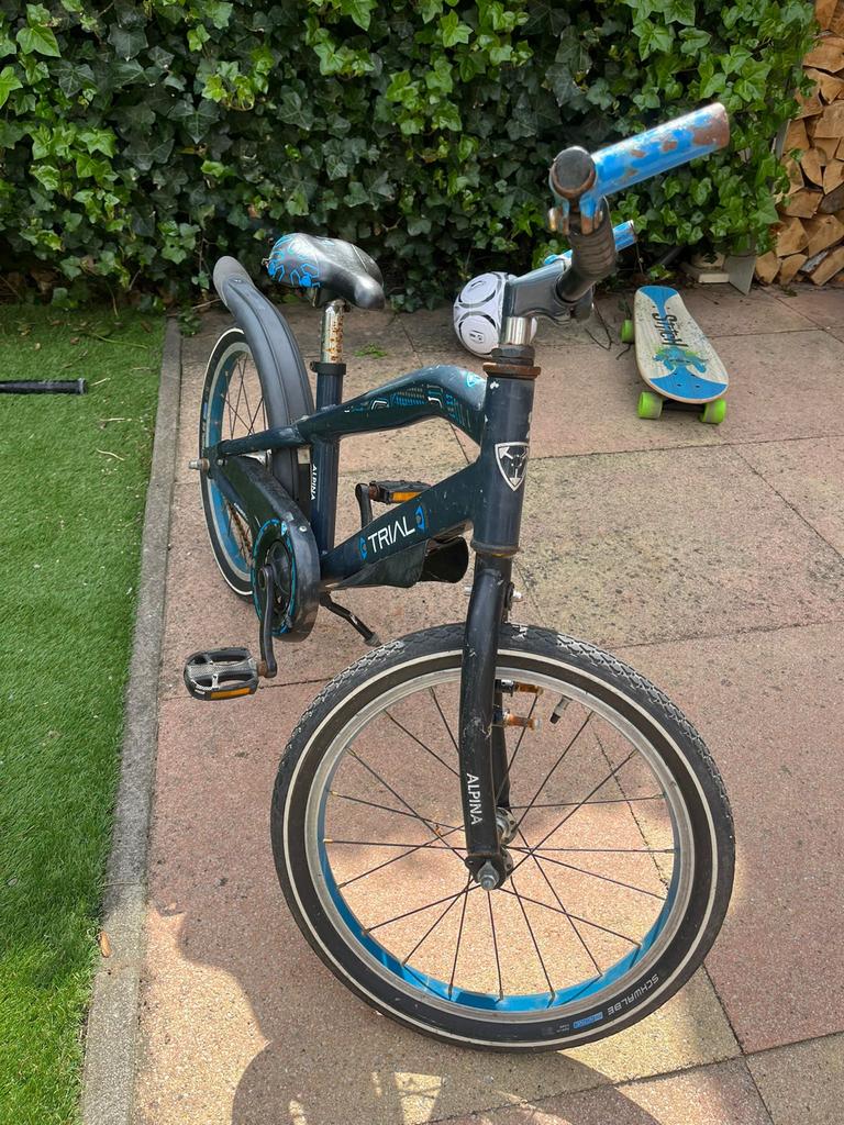Alpina Trial kinderfiets 18 inch, Fietsen en Brommers, Fietsen | Kinderfietsjes, Ophalen, Gebruikt, 16 tot 20 inch