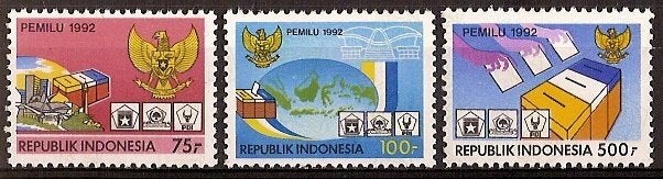 Indonesie Zonnebloem nr 1486/8 postfris 1992, Ophalen of Verzenden, Postfris, Zuidoost-Azië