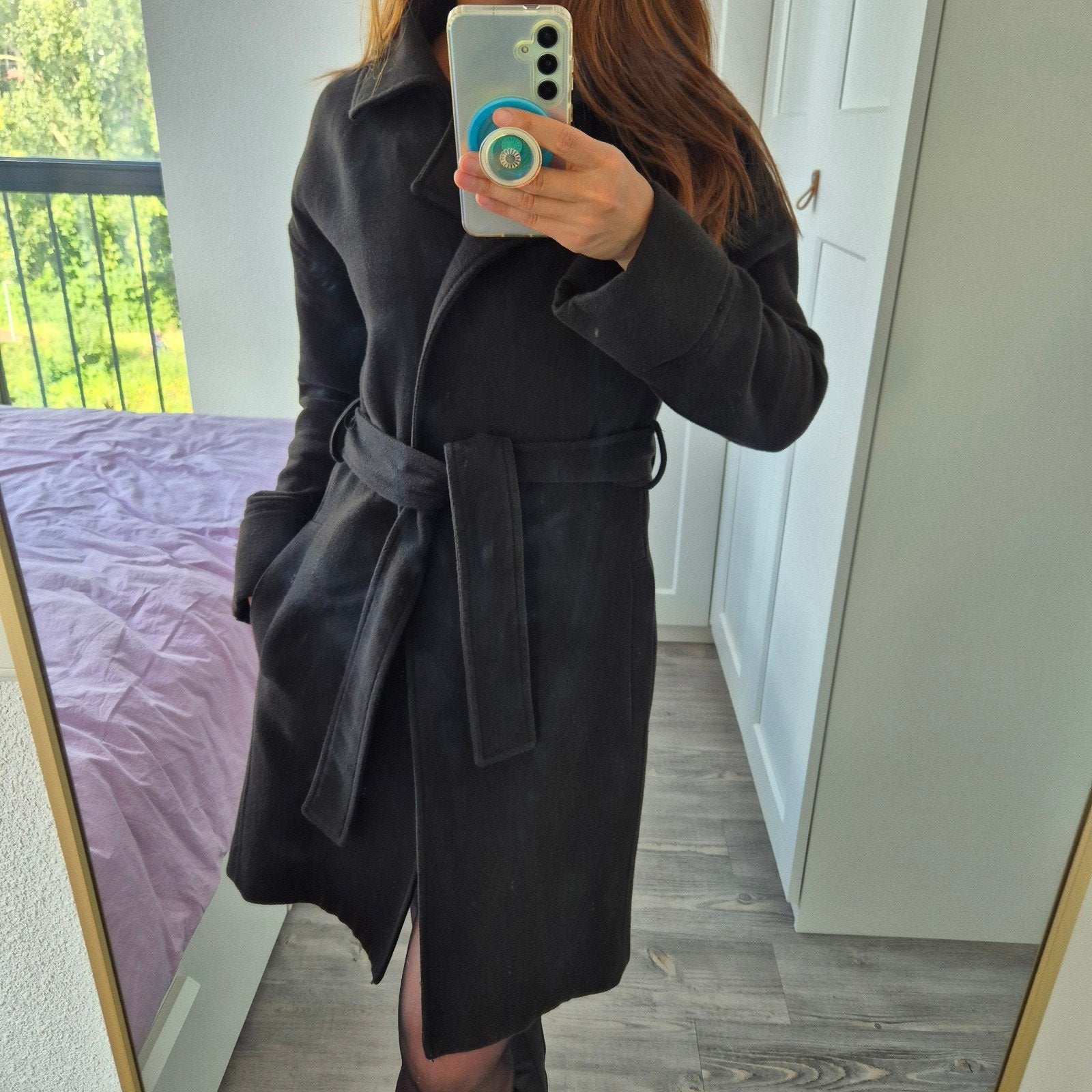Mango Suit tussenjas met ceintuur maat XS, Mango, Zwart, Ophalen of Verzenden, Zo goed als nieuw