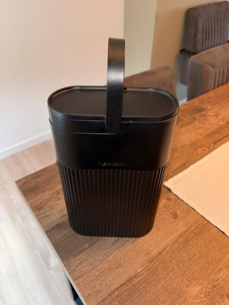 Nespresso Capsule recyclingcontainer zwart, Nespresso, Ophalen of Verzenden, Zo goed als nieuw, Capsulehouder