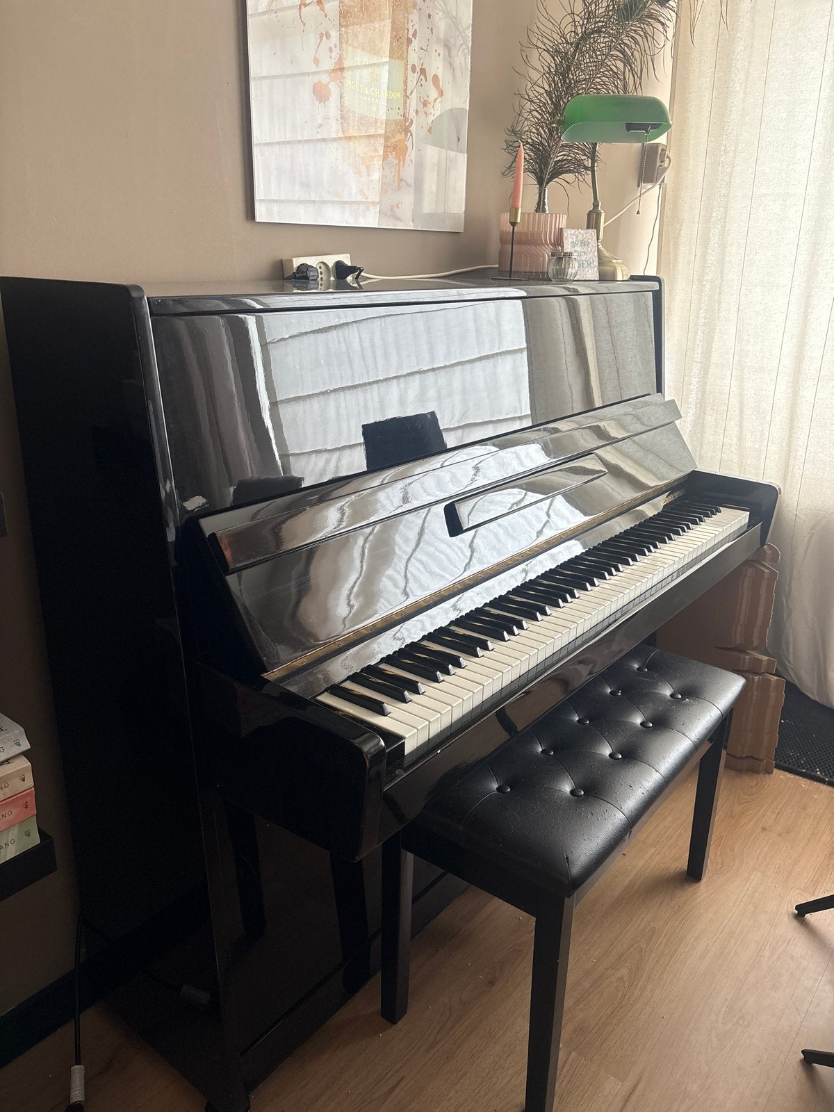 Alexander Irmbach Piano - Zwart Hoogglans, Ophalen, Gebruikt, Zwart, Piano
