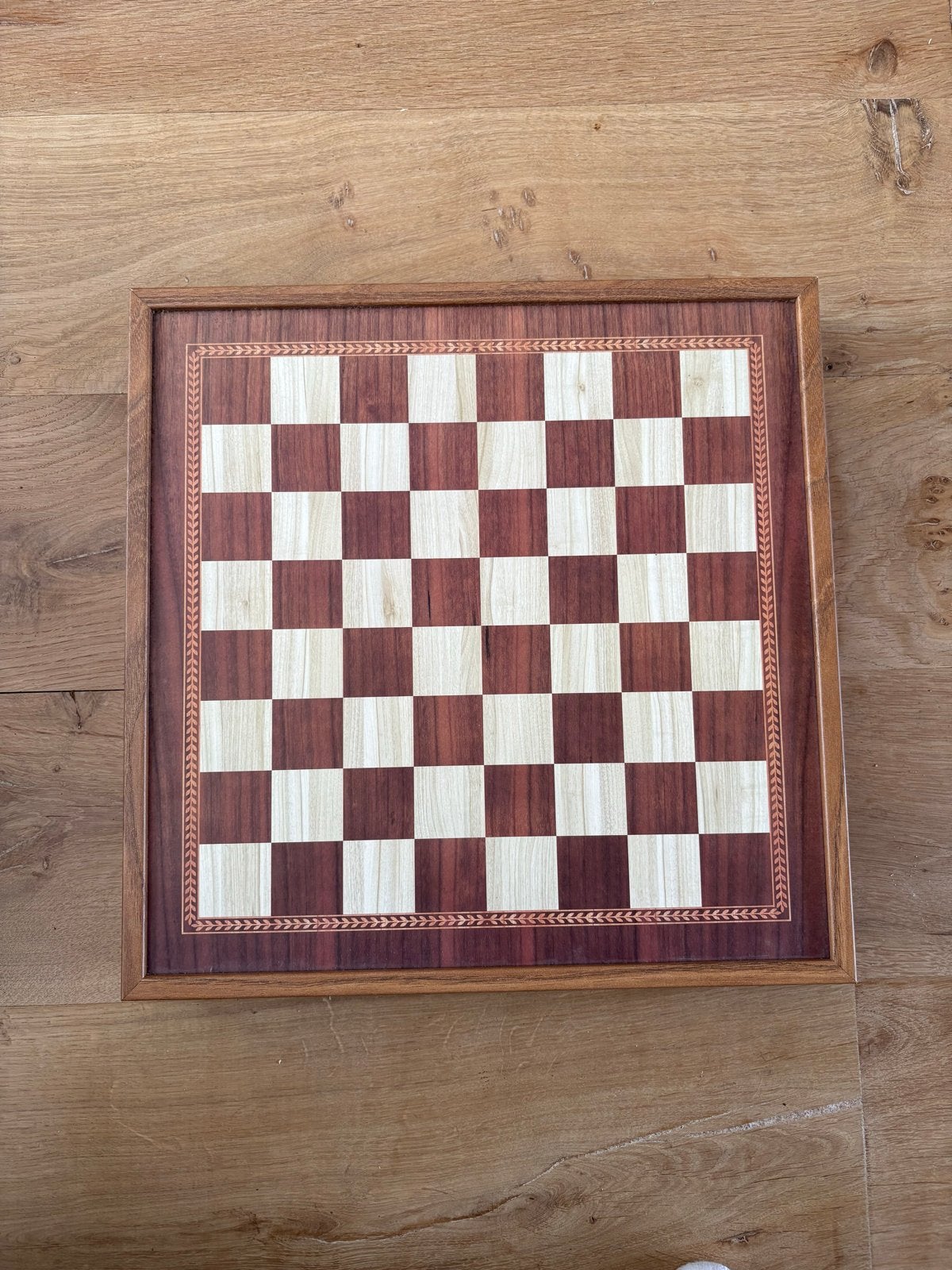 Luxe houten schaak- en backgammonset, Een of twee spelers, Ophalen of Verzenden, Zo goed als nieuw