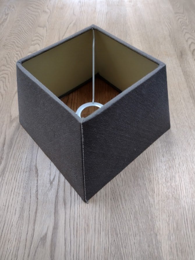 vierkante lampenkap, kapje tafellamp, bruin, Bruin, Ophalen of Verzenden