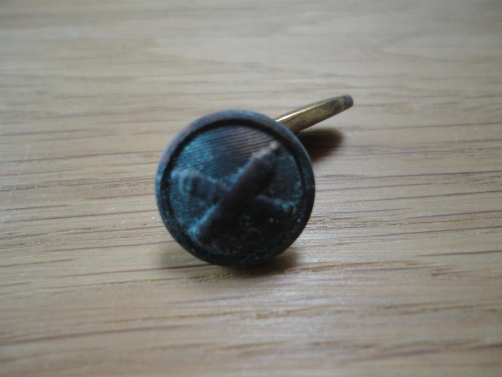 hele oude manchetknoop Veldartillerie, Verzamelen, Ophalen of Verzenden, Landmacht, Nederland, Embleem of Badge