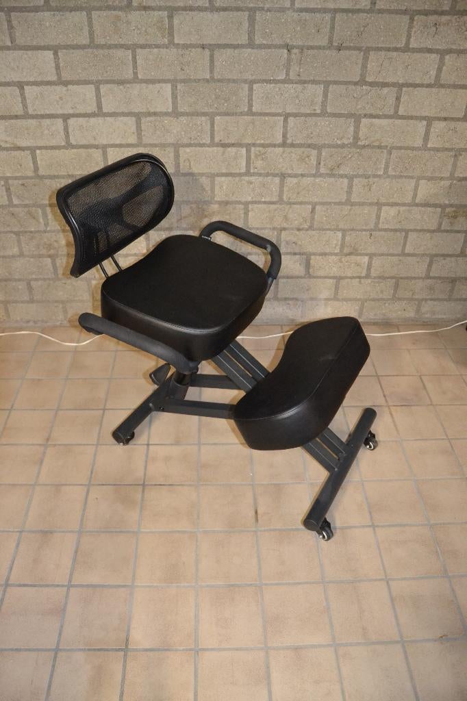 Ergonomische Kniestoel/bureaustoel, Ophalen of Verzenden, Zwart